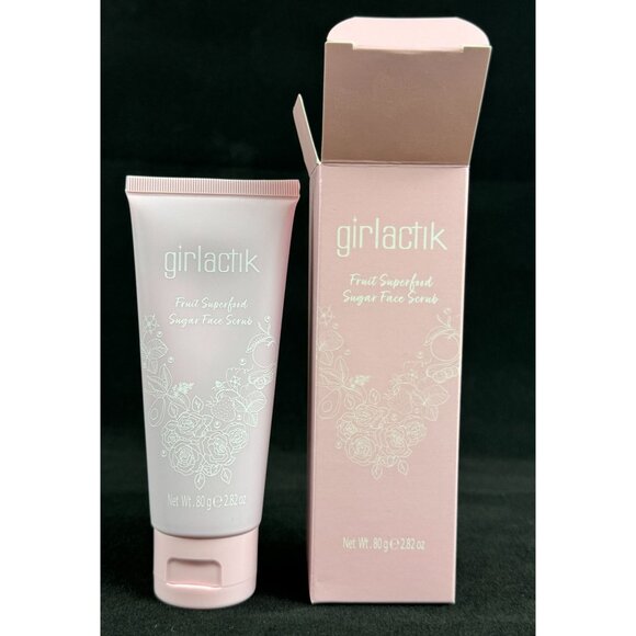 Girlactik Fruit Superfood Sugar Face Scrub Antioxidants Full Size 2.82 oz NEW - Picture 2 of 7